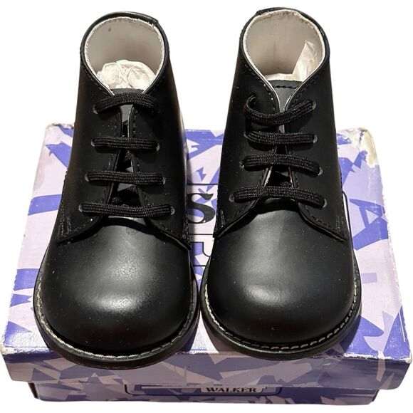 Josmo Baby Unisex Walking Shoes First Walker Black Size